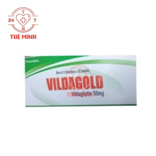 Vildagold 50mg Armephaco - Thuốc điều trị tiểu đường tuýp 2